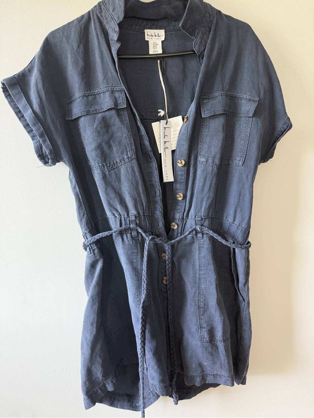 Women's Navy Romper Shorts